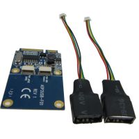 Mini PCI-e转USB2.0转接卡 笔记本Mini PCIe扩展双口USB2.0接口