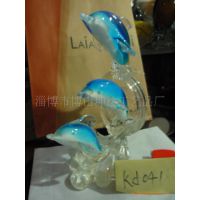 厂家直销动物琉璃工艺品摆件(图)。天鹅，海豚，