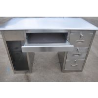 鞍山东安不锈钢SWT-581电脑桌班组台值班台桌调度工作台电厂桌椅等