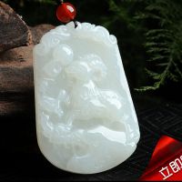 天然和田玉十二生肖吊坠羊马蛇龙蛇马白玉石玉坠玉佩玉牌挂件批发