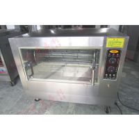 新款商用288型卧式燃气自动旋转烤鸭炉地瓜机烤鸭箱烤肉机带轮子