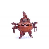 红木香炉三足吉祥香炉木质工艺品厂家直销工艺品厂家木雕刻木香炉