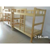 西安优质实木公寓床 厂家定制批发学生床 久久乐家具上下床重叠床