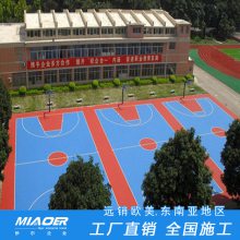 江苏省【室内篮球场地板施工】篮球场做法流程-妙尔品牌