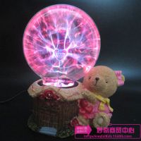 发光球PLASMA LIGH触摸光电感应静电离子球创意款魔球屋小熊魔灯