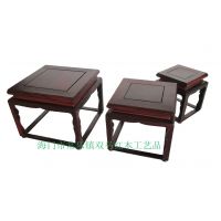 厂家直销 红酸枝高脚套三方台  奇石图章底座 木质品 红木工艺品