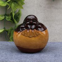香樟木弥罗佛根雕摆件 工艺精品雕刻贺寿佳礼 大堂摆件2411
