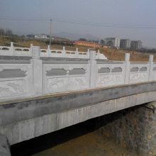 河边青石护栏 古建筑寺庙立柱式栏杆 拱桥石栏杆