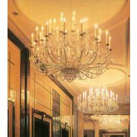 中元之光供应欧式水晶灯酒店大堂水晶蜡烛吊灯别墅客厅吊灯销售