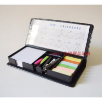 商务PU皮盒组合便签本 彩色记事贴 便利贴 办公印刷定制定做厂家logo