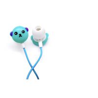 厂家批发豆豆熊耳机 时尚潮流可爱卡通耳机 MP3入耳式小耳机