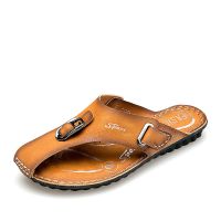 夏季男士户外休闲凉鞋韩版英伦男士潮流沙滩鞋包头拖鞋