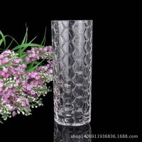 【薹琉坊】批发现代时尚加厚水晶透明玻璃花瓶/花插/工艺装饰器皿