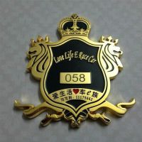 福州专业金属车标订做厂家莆田车友会车贴设计制作