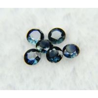 矿区直销 昌乐天然蓝宝石 裸石 圆5mm 高净度 火彩好 供应各式