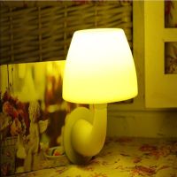 创意感应灯节能插电床头灯 光控声控小夜灯 led蘑菇灯 厂家批发
