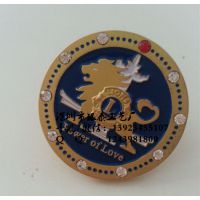 厂家直销 水晶型金属徽章 校园30周年纪念徽章 规格多种 经济实惠