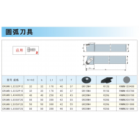 富耐克创新CBN超硬刀具刀杆系列 圆弧刀具CRGNR CBN圆弧车刀刀具刀杆 数控机床车刀刀杆