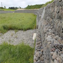 格宾网挡土墙 防洪治理格宾网 绿色石笼网