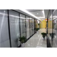 可成80款84款固定玻璃隔墙内钢外铝百叶高隔间