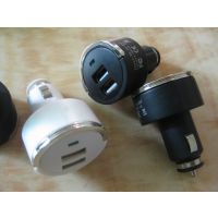 供应厂家热卖推荐拉钩双usb车充 FCC ROHS认证2.1A双usb拉环车充 CE认证双usb车充