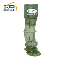 鑫东江 35 直径鱼护渔护涂胶鱼护网渔网兜手工折叠鱼护 渔具鱼兜