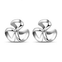 925纯银首饰 风车耳钉耳环耳饰 韩国欧美饰品批发 100元起混批