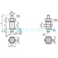 无旋钮型柱塞 PXNAN8 替代日标米思米标准分度器螺栓 弹簧定位销 维奇精密生产