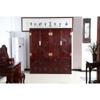 贵州红木家具哪里买 港龙红木 红酸枝1号大衣柜 古典中式厂家直销