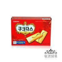 韩国进口 Crown 可拉奥 奶油味 夹心蛋卷盒装 72g