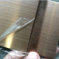 拉丝玫瑰金不锈钢板,顺德彩色304折板加工,304冷轧不锈钢板