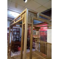 新中式榆木红木架子床