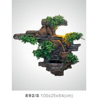 892/S壁挂流水假山墙饰树脂工艺品室内家居乔迁开业工艺品