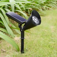 太阳能4LED 投射灯(带保护罩），草坪灯，花园灯，庭院灯