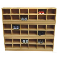 幼儿园实木鞋柜、玩具柜、书包柜等家具大林宝宝厂家加工定制