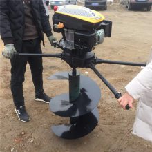 启航牌7马力地钻挖坑机 果园植树打坑机厂家 汽油挖坑机