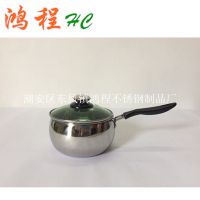 HC不锈钢单柄明珠锅/明珠奶锅 电磁炉通用 厨房用品 批发