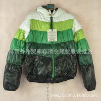 欧美品牌正品清仓***外贸库存尾货原单女装羽绒服长袖连帽0026E