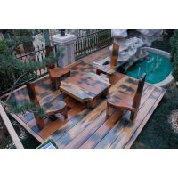 实木古典中式家具老船木餐桌椅定做老船木实木原色茶桌椅批发--老码头艺术船木家具