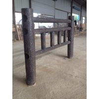 树皮F型栏杆护栏 仿石护栏 河道护栏 水泥栏杆护栏 亲水平台 景观栏杆护栏