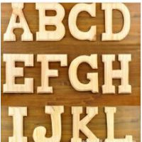实木字母装饰 儿童早教字母 木质字母切割 木制烫印字母加工