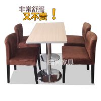 直销曲亿咖啡厅分体软包桌椅KCZY-02