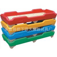 A幼兒床專用床吹塑兒童床塑料床幼兒園午睡床折疊床單人床學(xué)生床