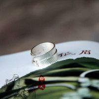 白夫人 小清新 首飾 足銀 99純銀戒指指環(huán) 天使之翼 情侶戒指尾戒