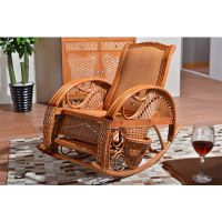 藤格格家具廠家直銷藤搖椅躺椅真藤實木逍遙椅藤椅客廳老人午睡椅成人休閑椅