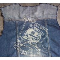 供应牛仔上衣激光图案效果打标设计