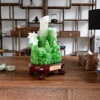 树脂工艺品 大号仿玉财富节节高树脂摆件 礼品定做 创意家居饰品