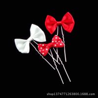 ***新娘結(jié)婚蝴蝶結(jié)發(fā)插發(fā)簪兒童可愛百變盤發(fā)***發(fā)飾品U型夾