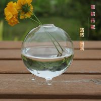 迷你圆形透明水培花瓶 玻璃工艺品 时尚家居装饰品 低价批发