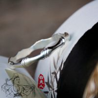 白夫人 文藝小清新 首飾 足銀 99純銀手鐲 簡(jiǎn)約時(shí)尚 四君子之竹語(yǔ)